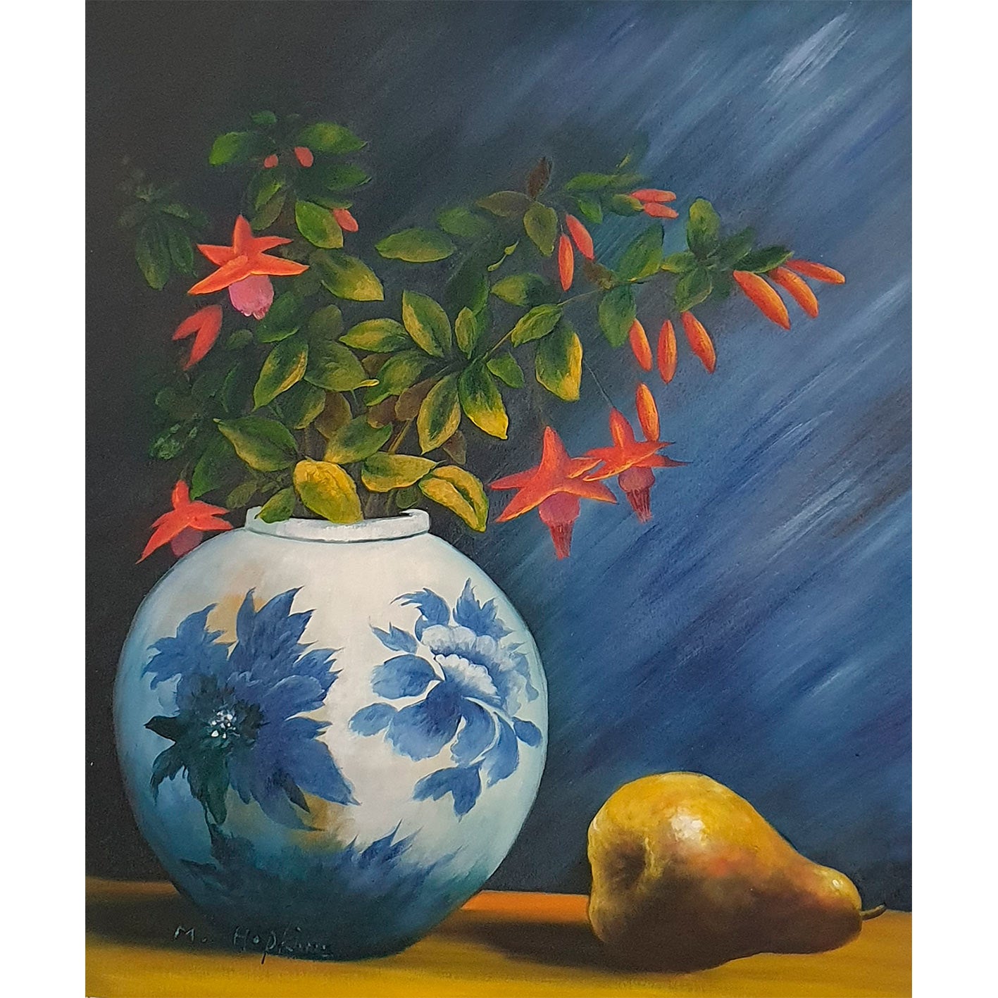 Cuadro Diptico Flores Fruta 50x60 [2 piezas]