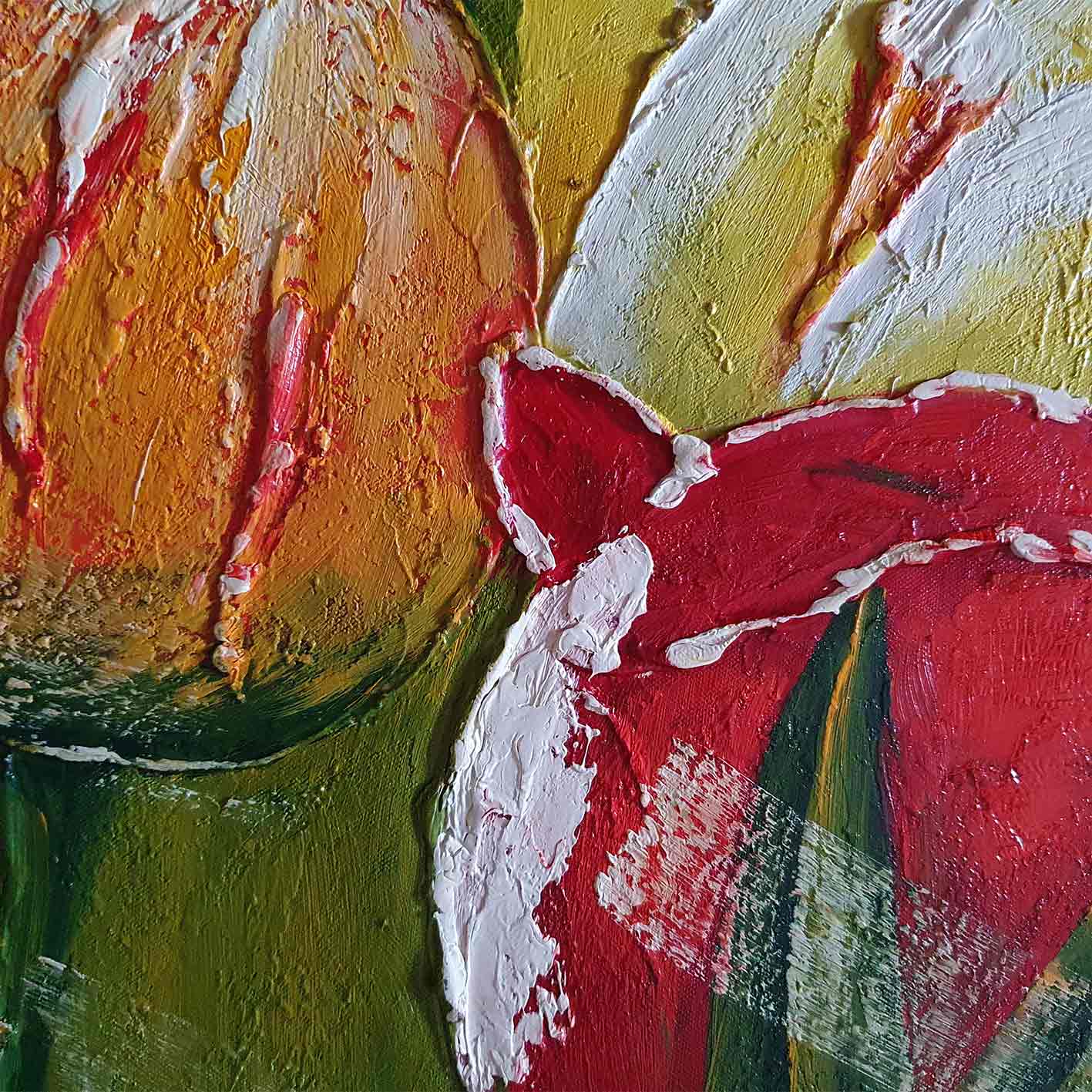 Cuadro Diptico Tulipanes Grandes 120x90 cm [2 piezas]