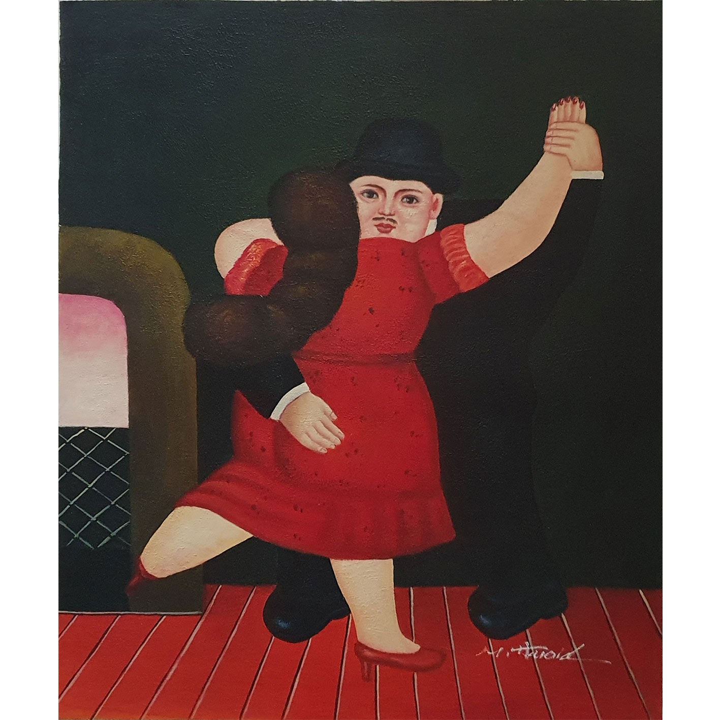 Cuadro Botero Baile IV 50x60 cm