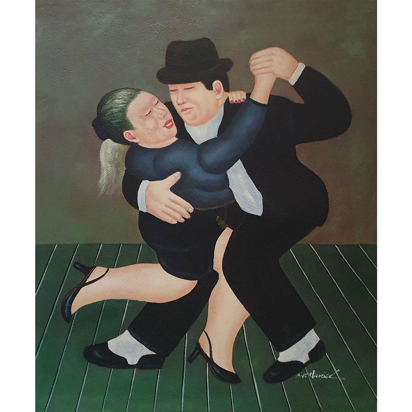 Cuadro Botero Baile V 50x60 cm