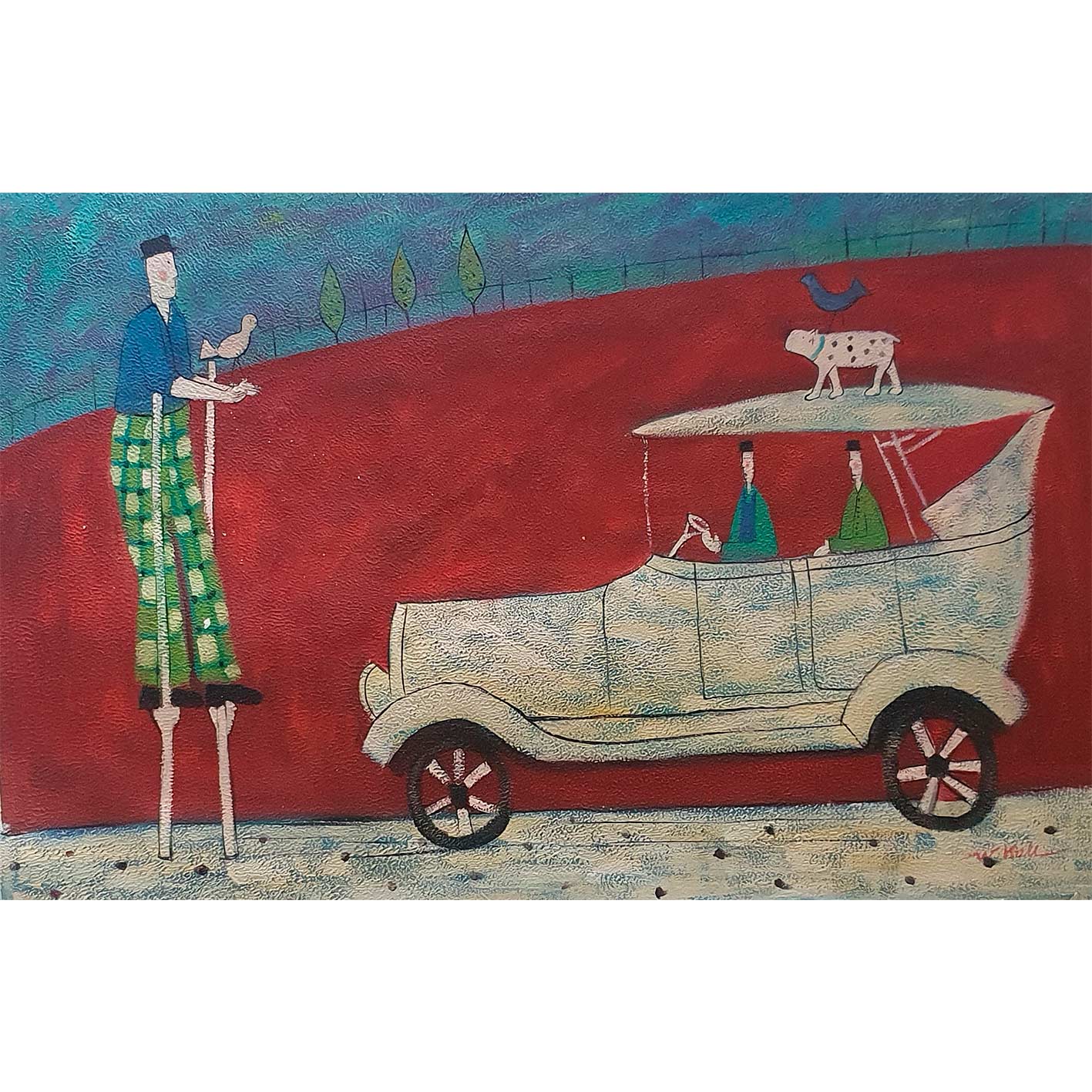 Cuadro Coche Color 90x60 cm