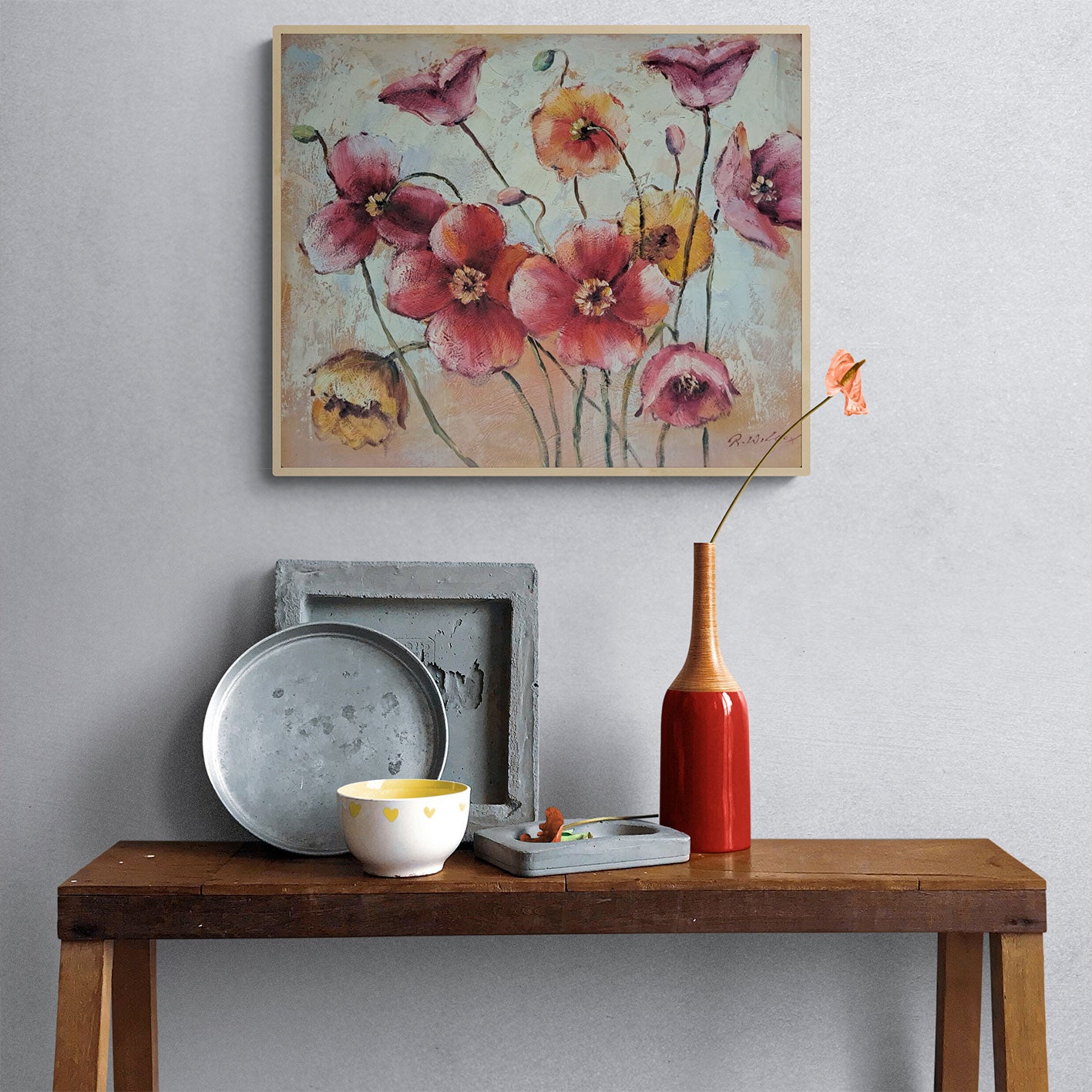 Cuadro Color Flor 60x50 cm