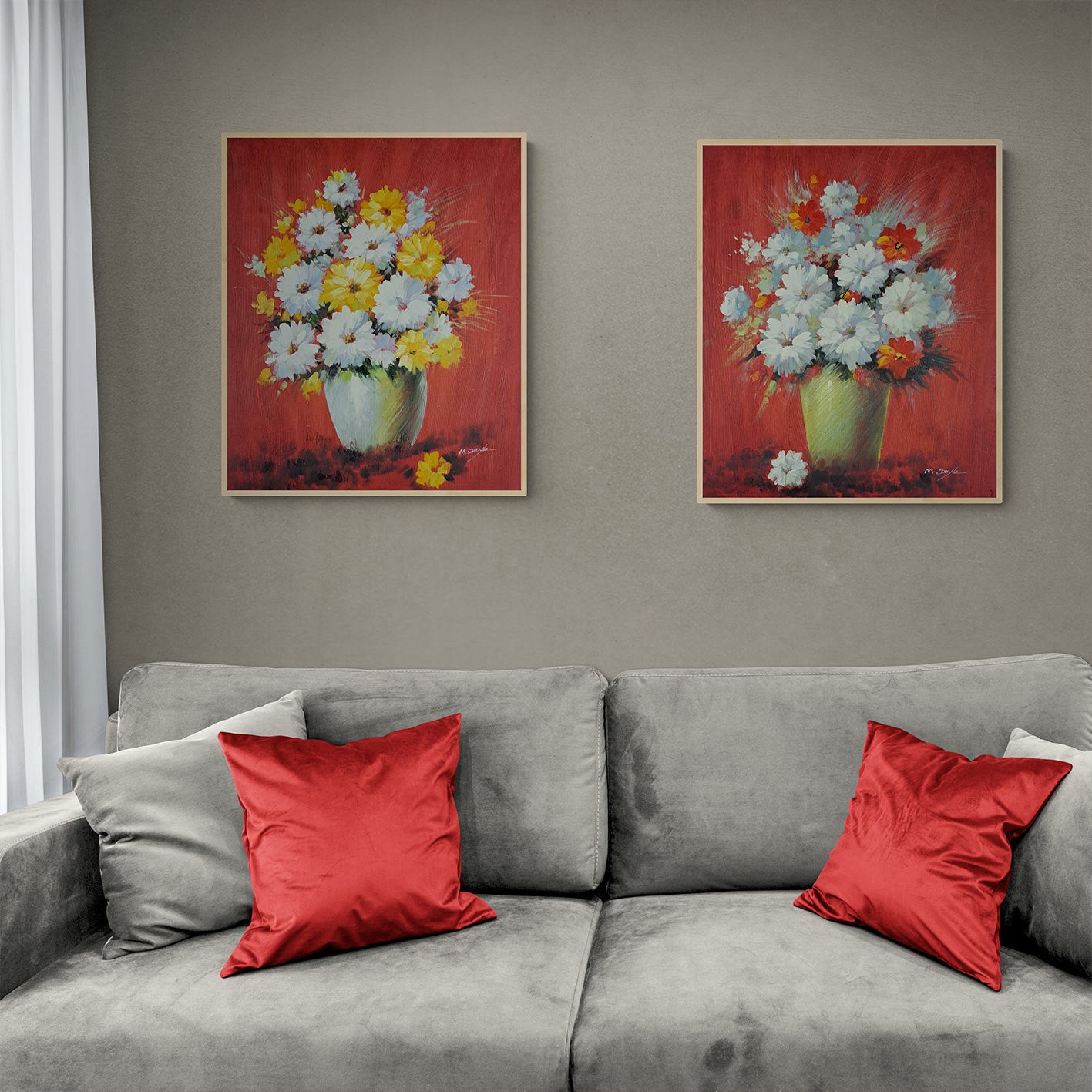 Cuadro Decoracion Maravilla 60x50 cm [2 piezas]