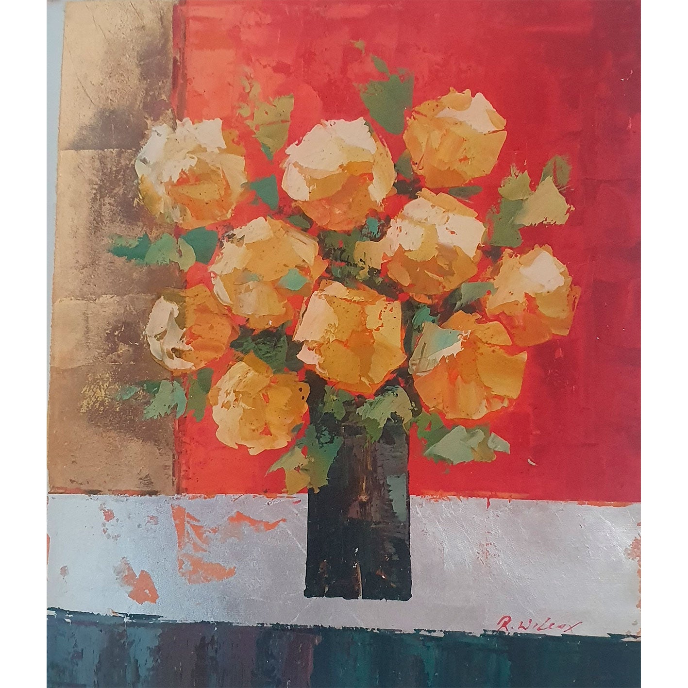Cuadro Diptico Jarron Cuadrado 50x60 cm [2 piezas]