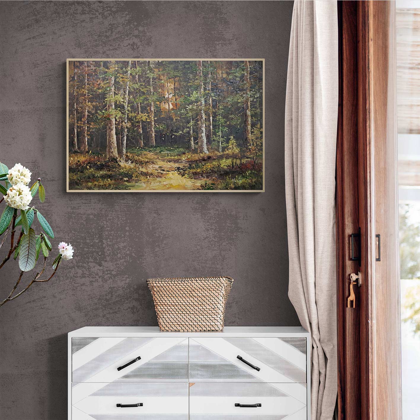 Cuadro El bosque  90x60 cm