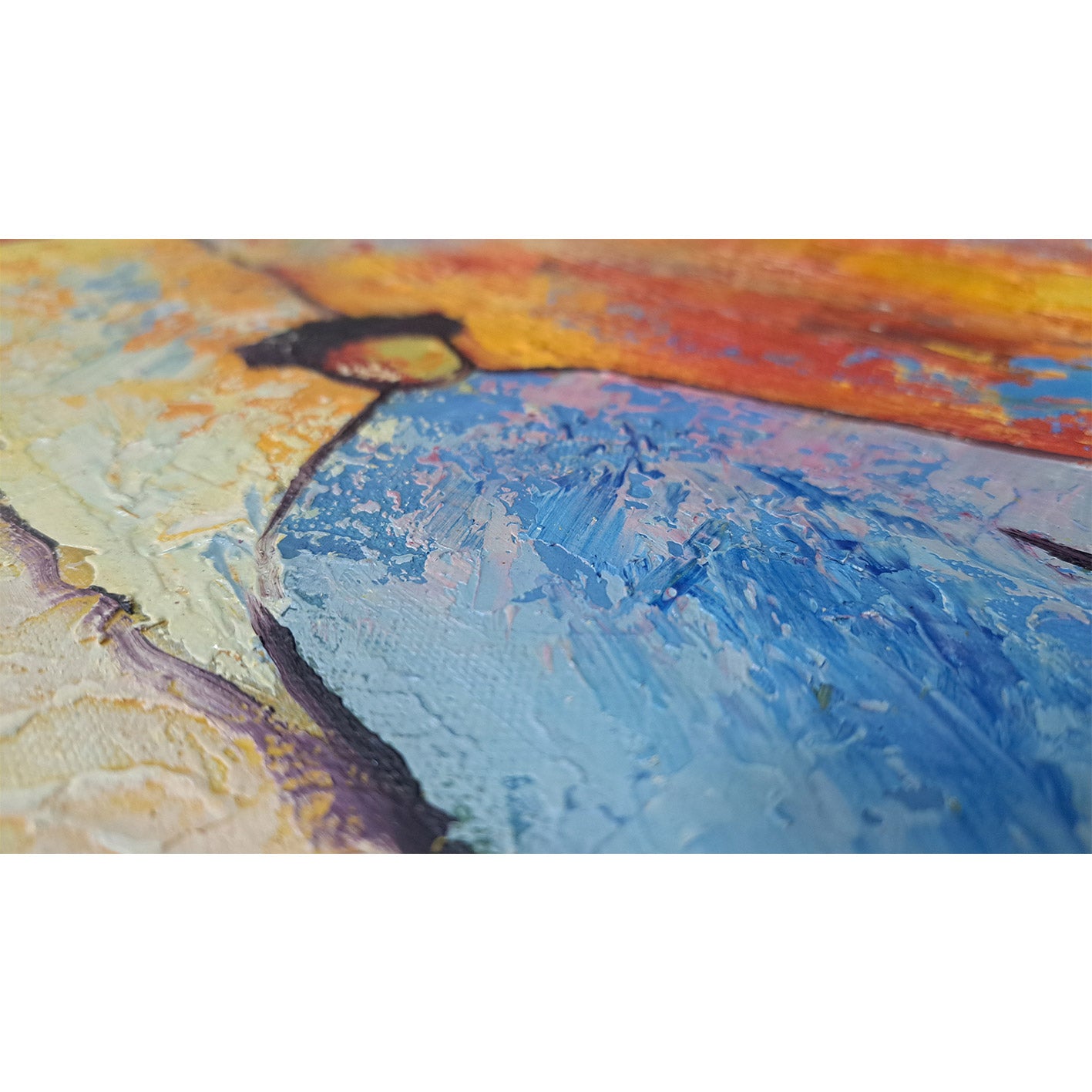 Cuadro Figuras Marcha II  90x60 cm