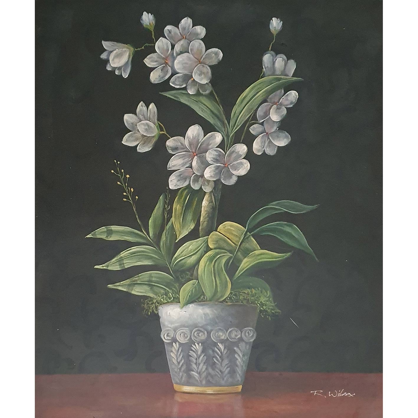 Cuadro Flor Jazmin 50x60 cm [2 piezas]