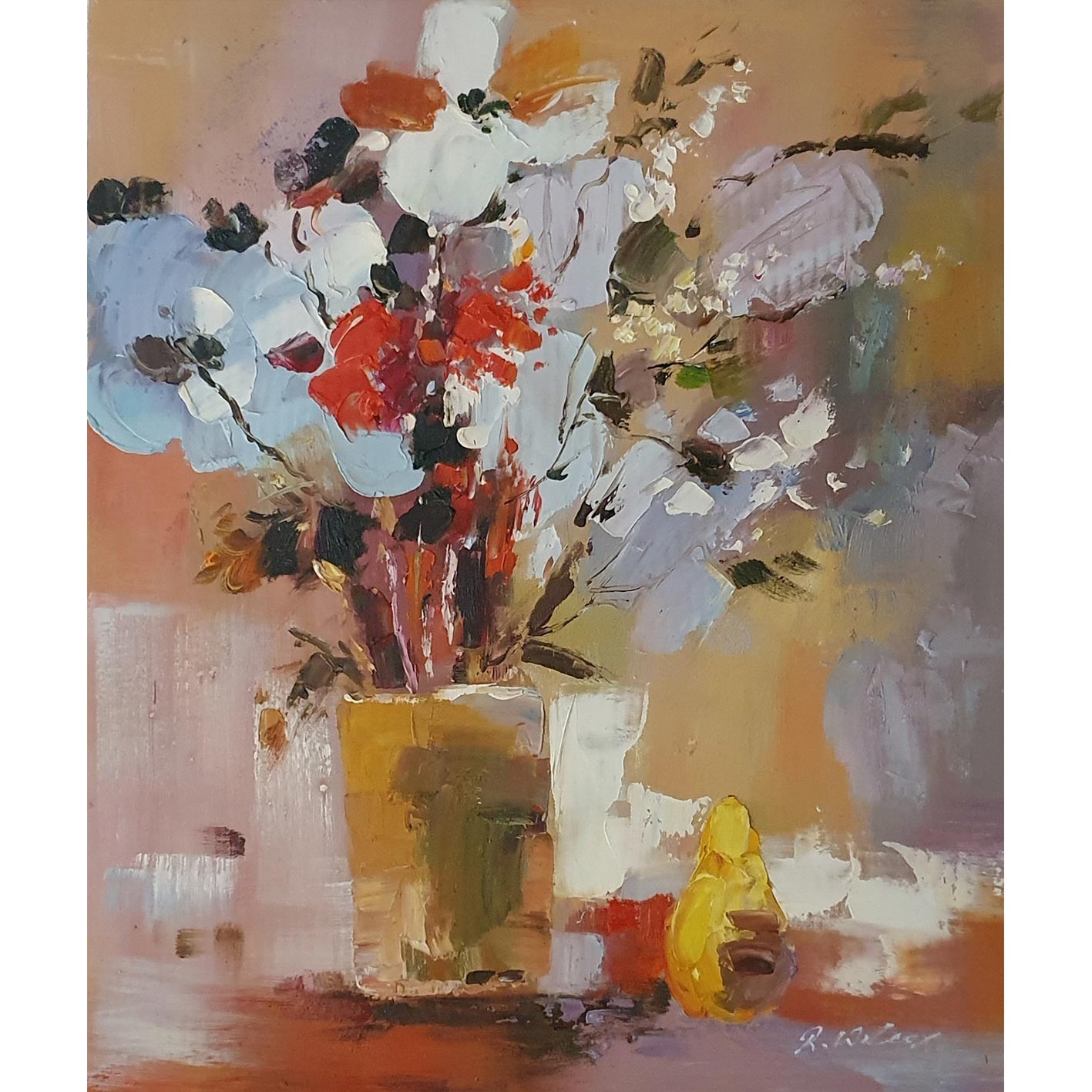 Cuadro Floral Espatula 50x60 cm
