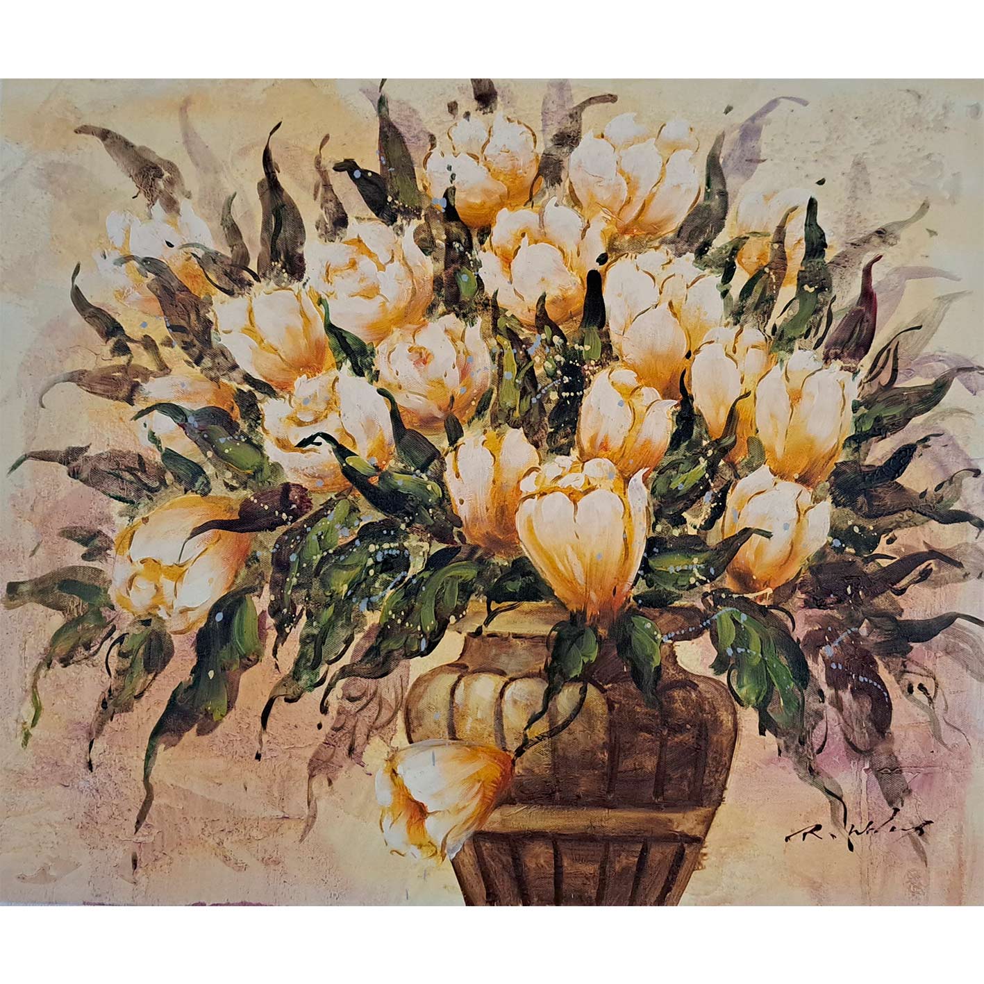 Cuadro Flores Esplendor  60x50 cm [2 piezas]