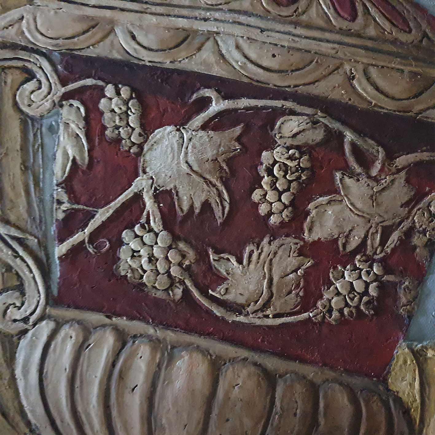 Cuadro  Oleo Diptico Jarron Relieve III 50X60 cm [2 piezas] Texturas 