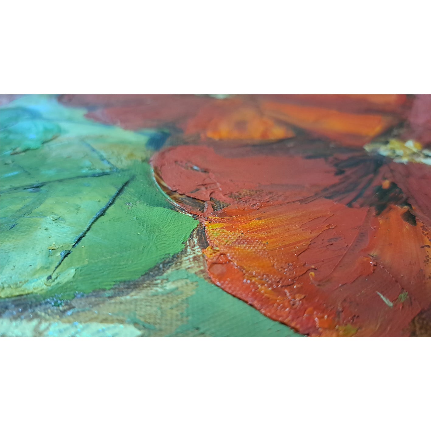 Cuadro Diptico Flores Intenso 80x80 cm [2 piezas]