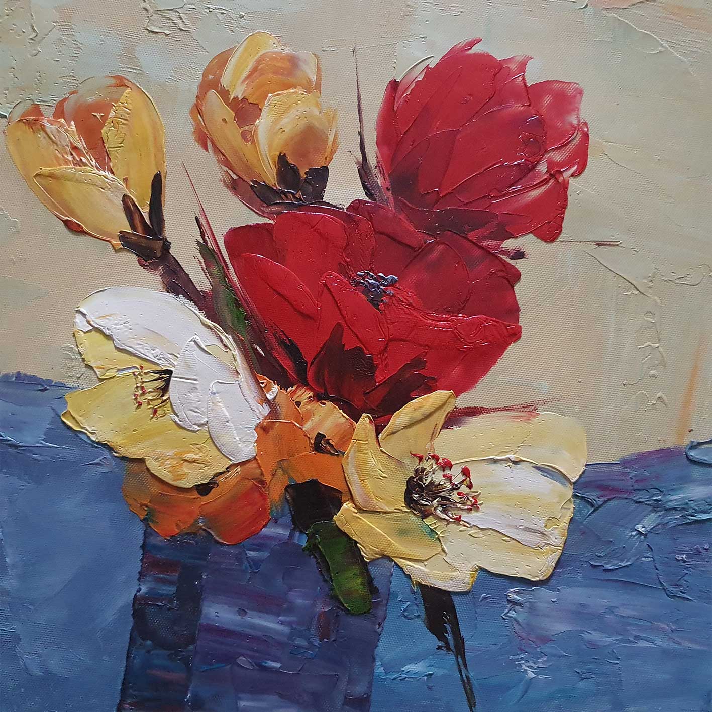 Cuadro Diptico Flores Expansion  60x50 cm [2 piezas]