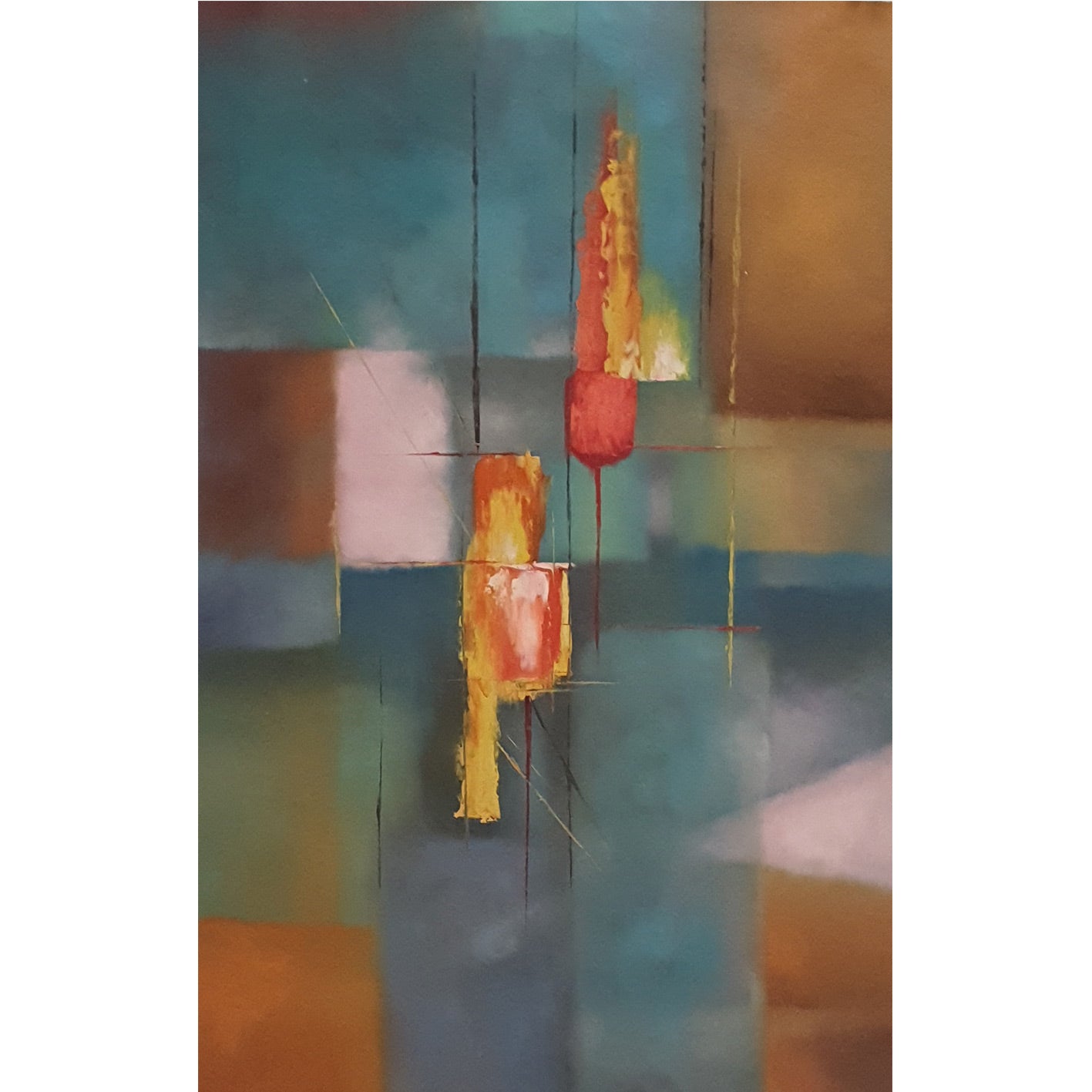 Cuadro Abstracto Líneas  