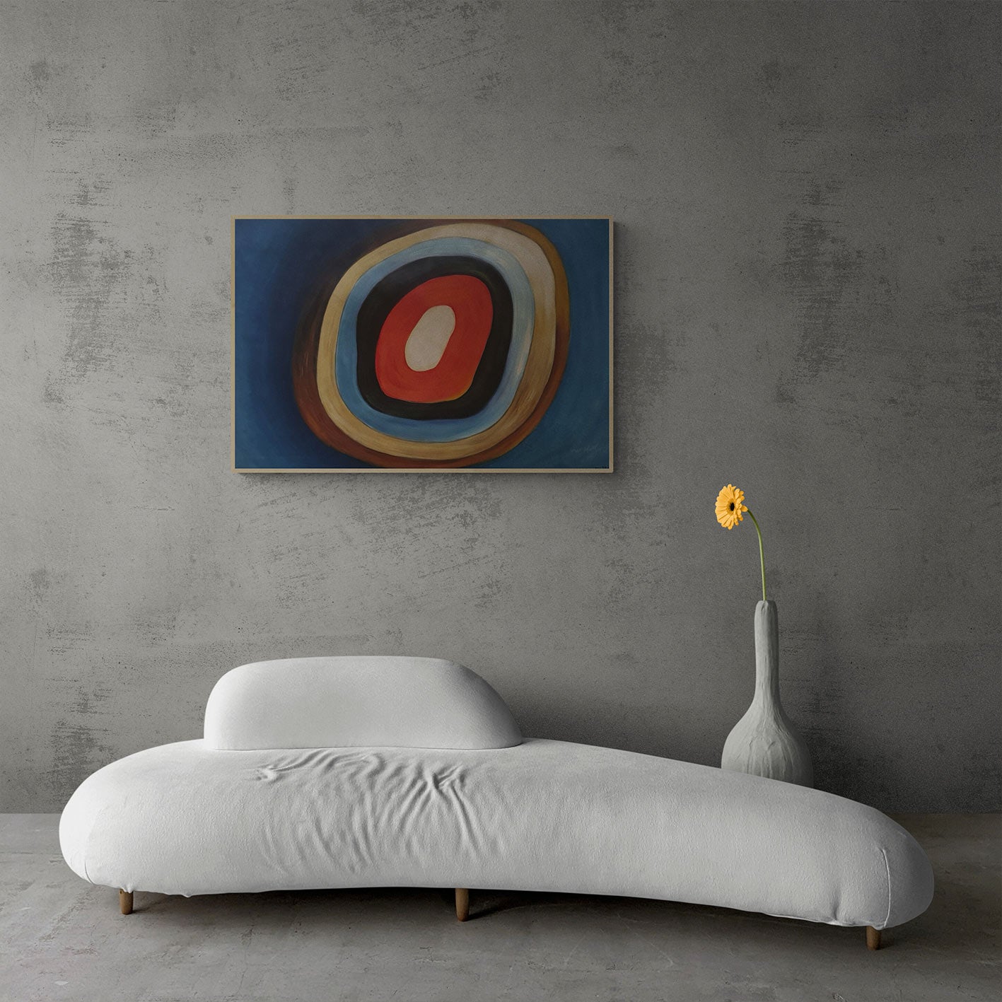 Cuadro Diana Azul  90x60 cm