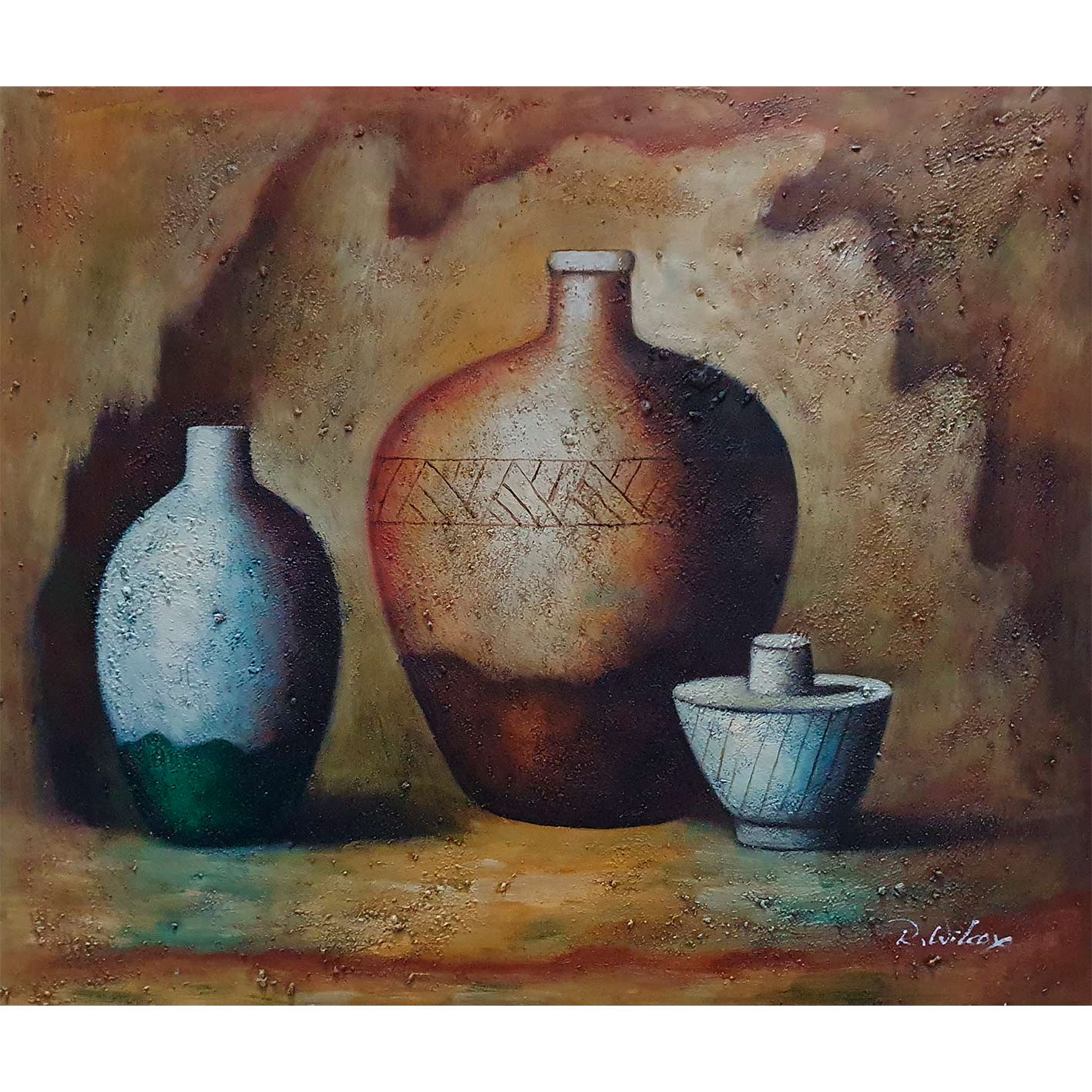Cuadro Bodegon Decorativo  60x50 cm