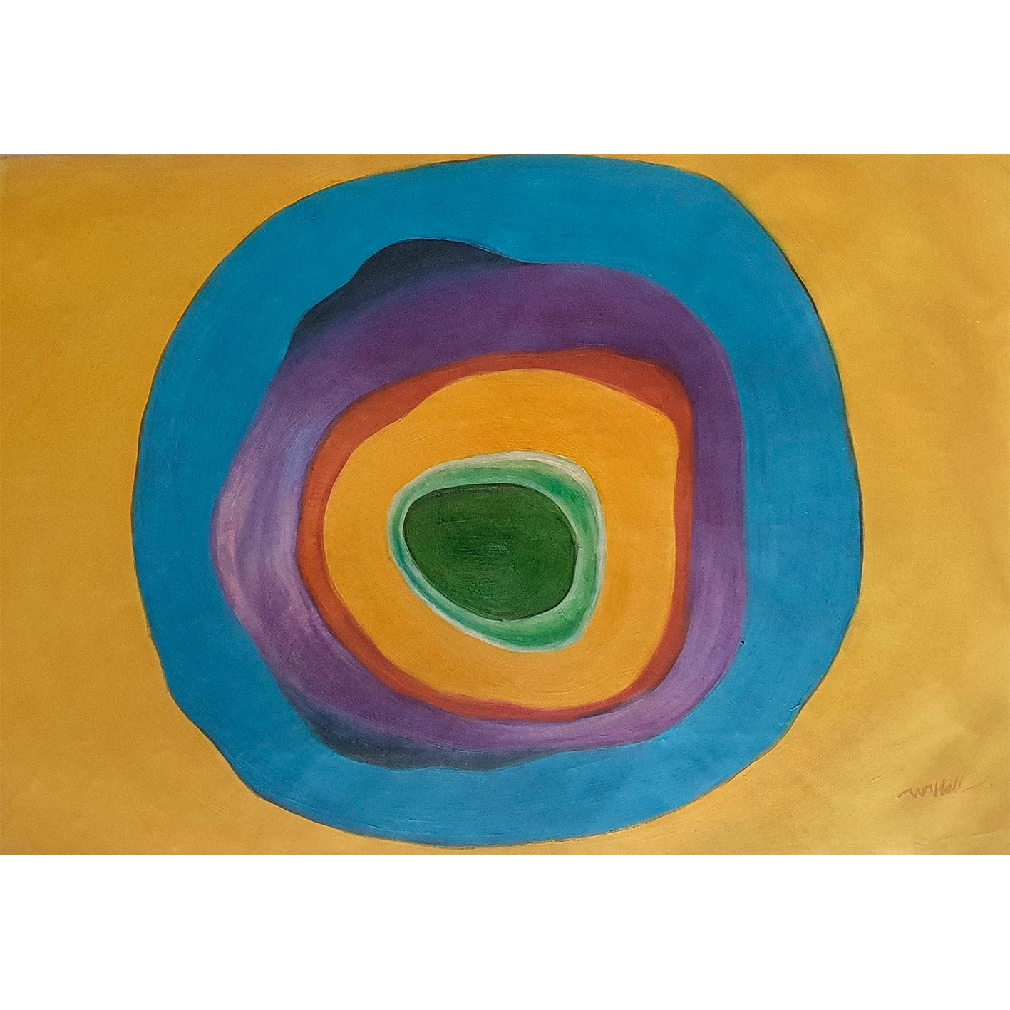 Cuadro Diana Amarillo  90x60 cm