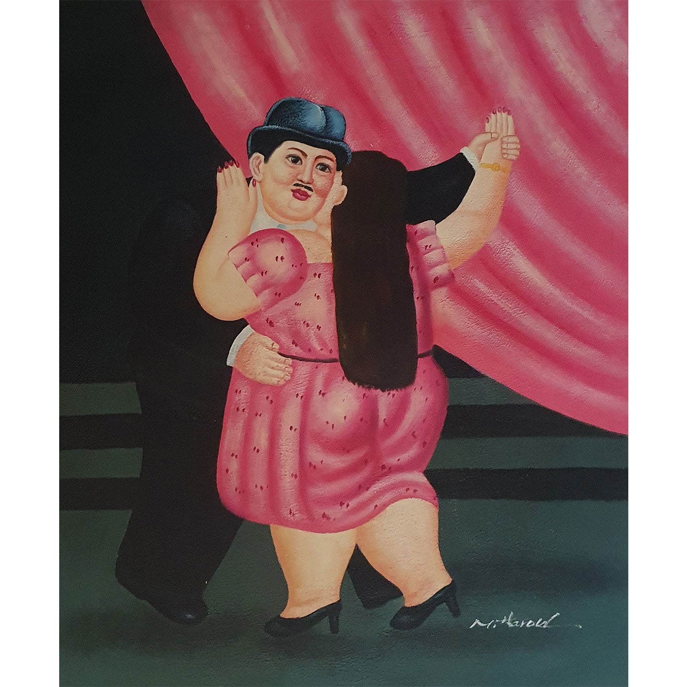 Cuadro Botero Baile III 50x60 cm