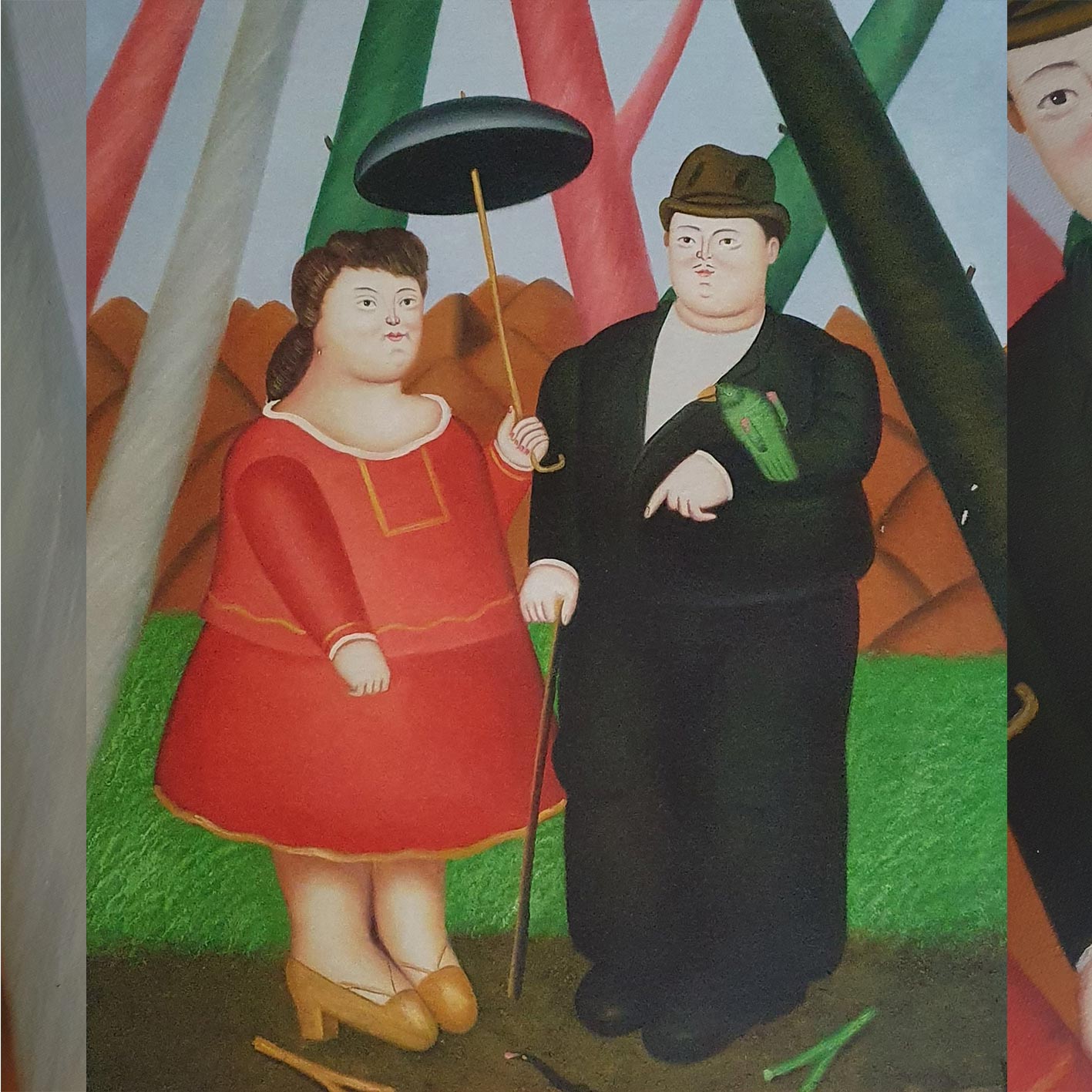 Cuadro Botero Paseo 50x60 cm