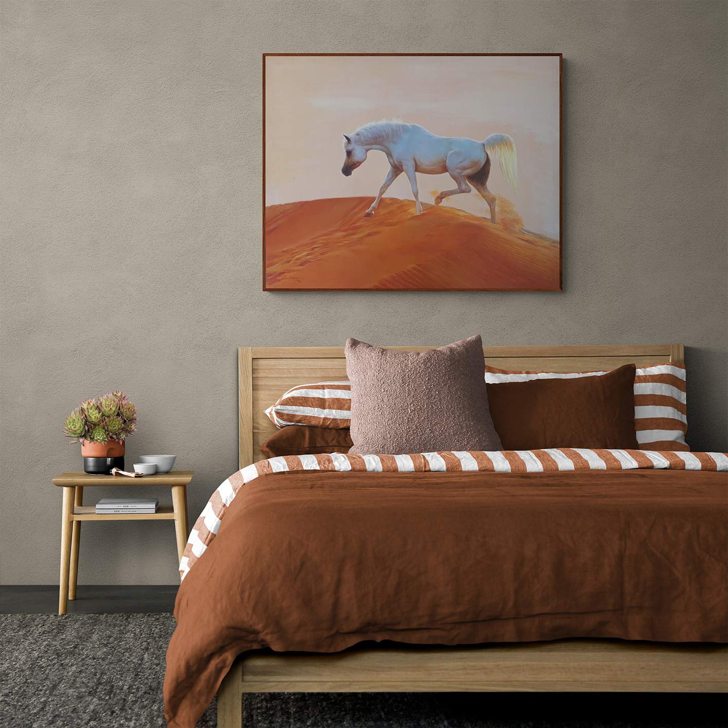 Cuadro Caballo Desierto 100x80 cm