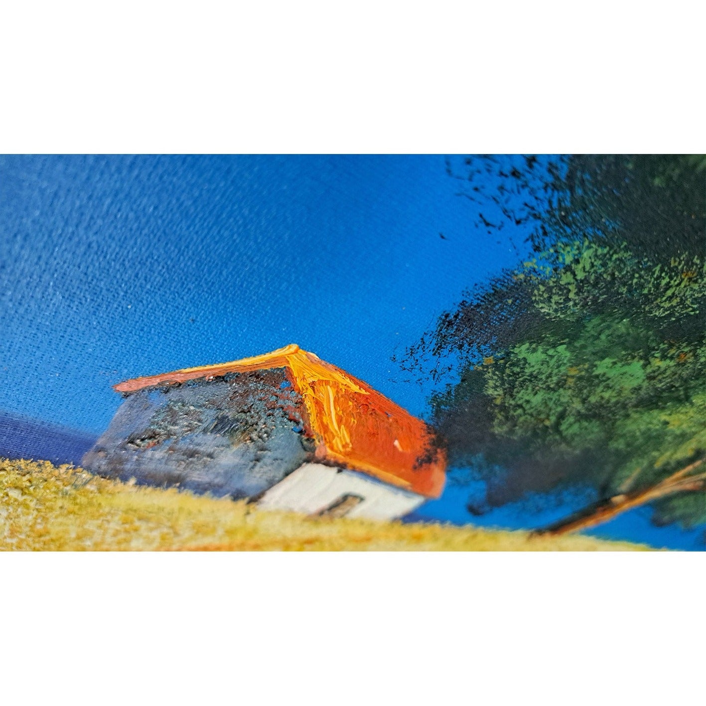 Cuadro Casa Arbol 60x50 cm Texturas