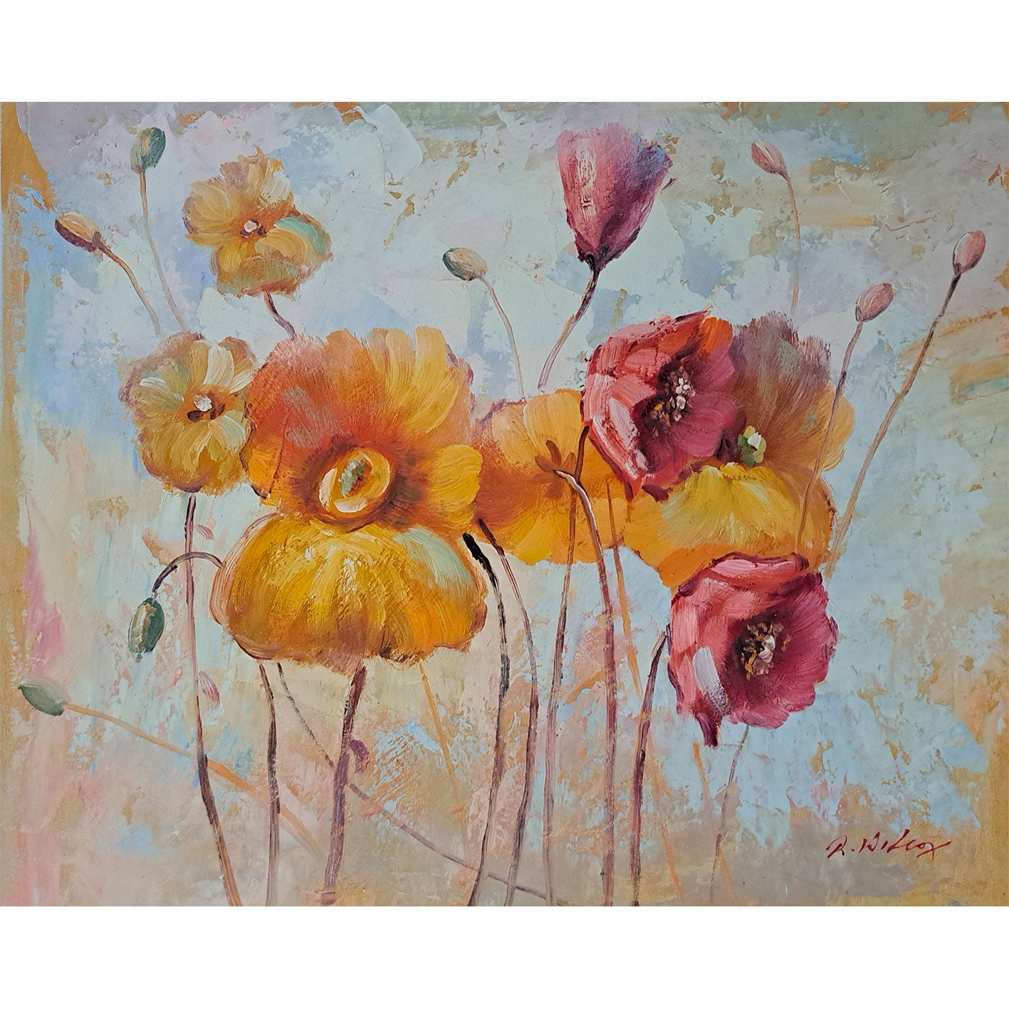 Cuadro Color Flor II 60x50 cm