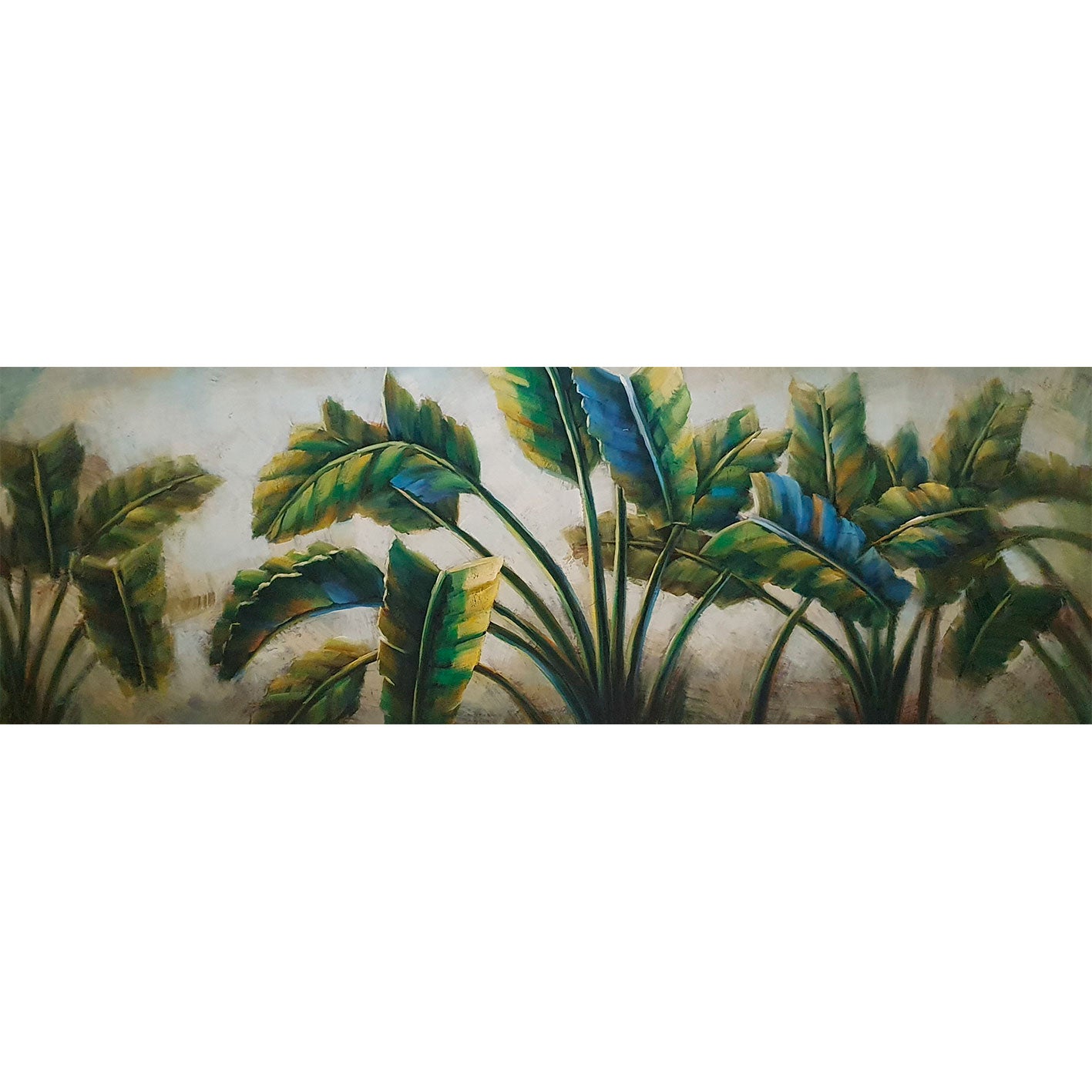 Cuadro Decoracion Flores 120x40 cm