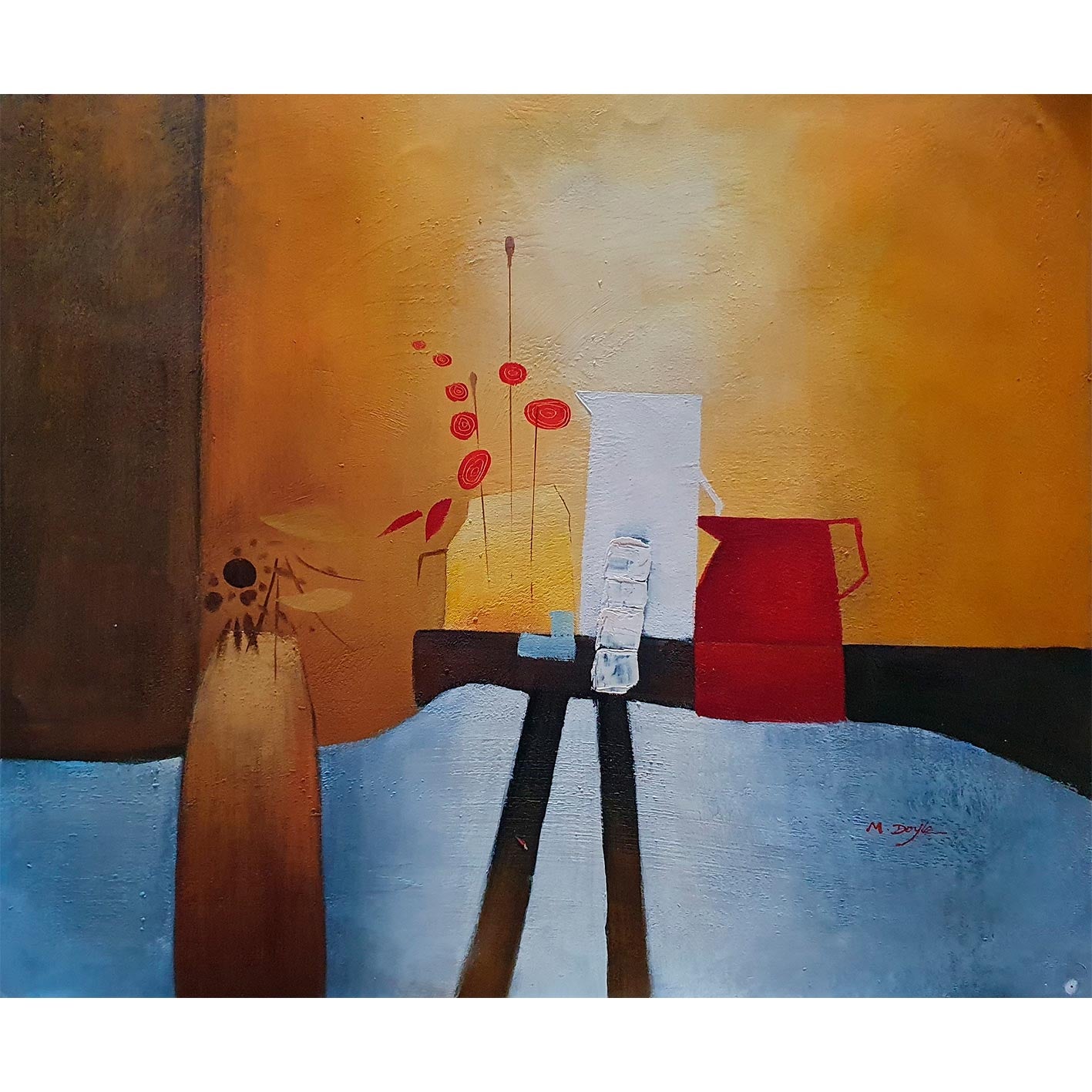 Cuadro Diptico Bodegon Azucena  60x50 cm [2 piezas]
