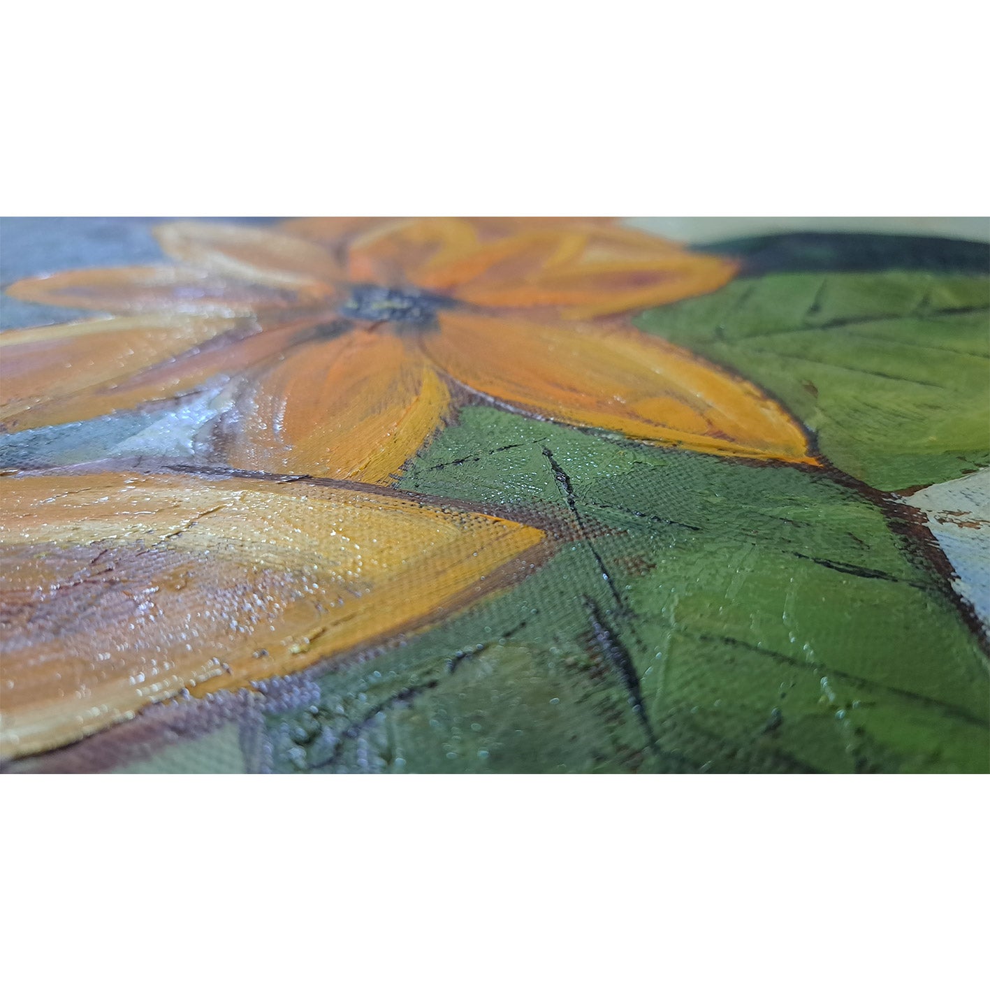 Cuadro Diptico Flores Intenso 80x80 cm [2 piezas]