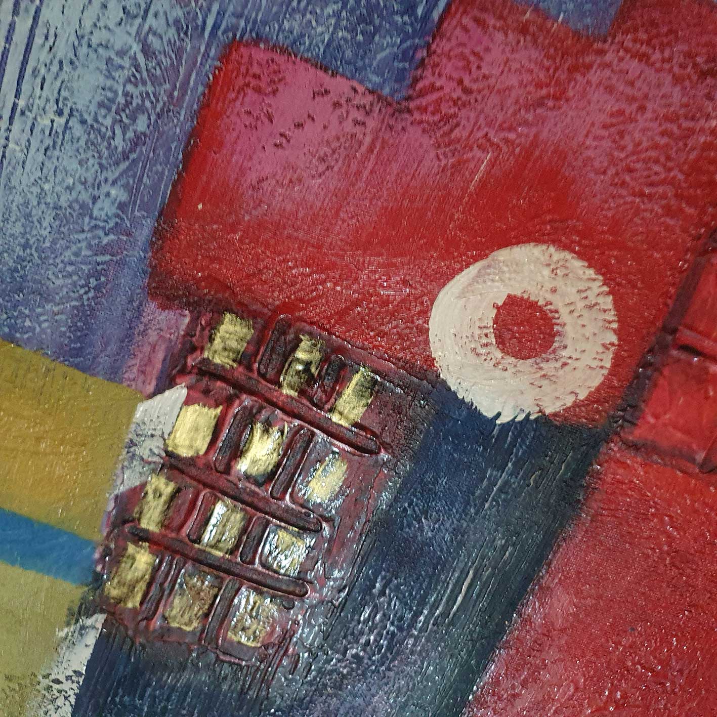 Textura de pintura hecha a mano con diseño geométrico